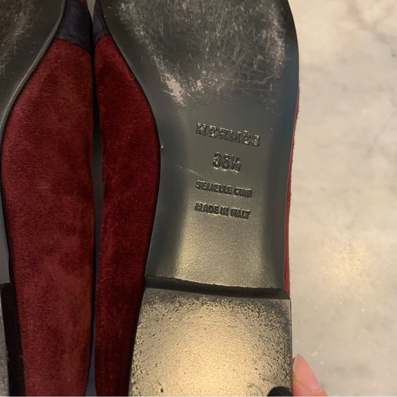 🔥 Last Chance 💯 AUTH HERMES Suede Nice H Logo Flats - Picture 7 of 7